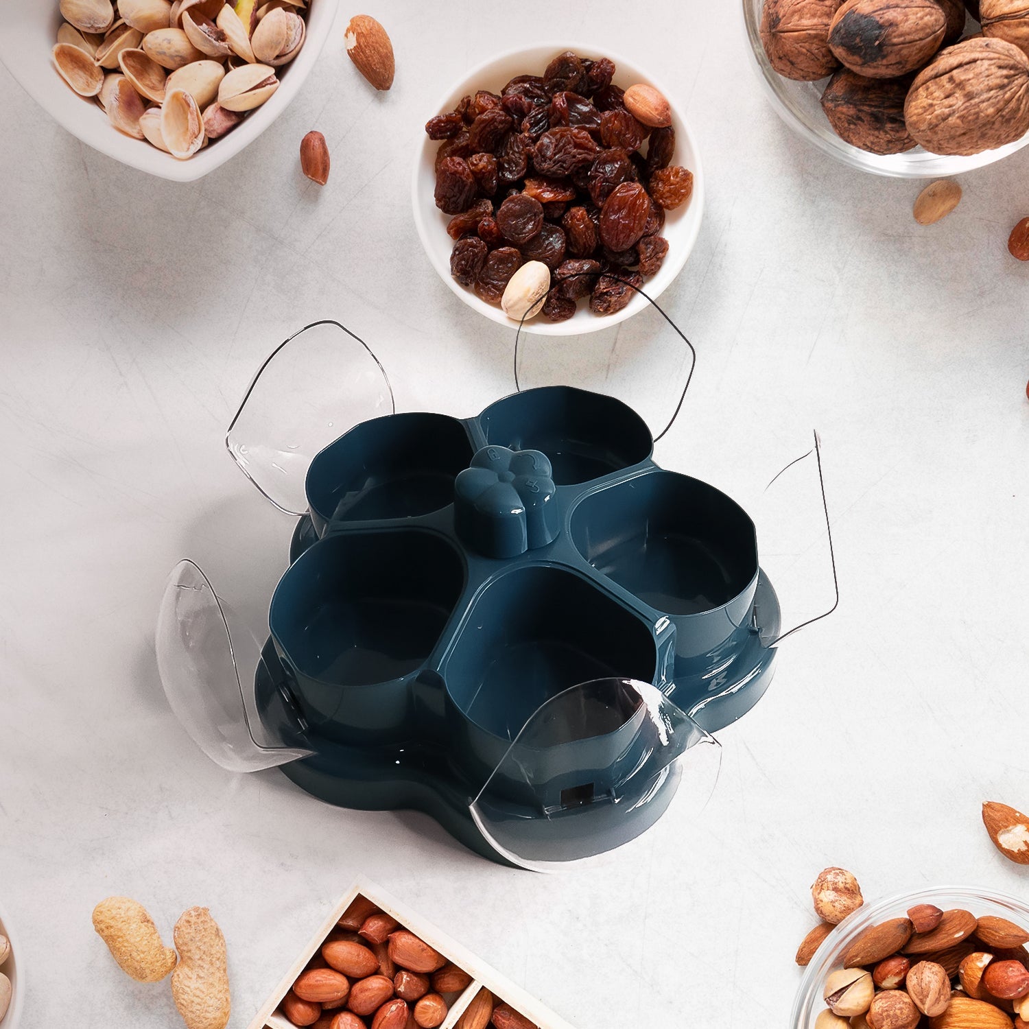 360° Rotating Lotus Snack Box 360° Rotating Lotus Snack Box